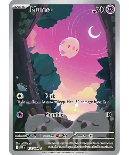 Scarlet & Violet - Black Bolt 116/086 - Munna [Illustration Rare]